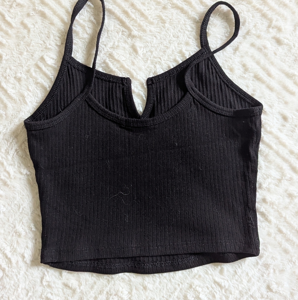 Black Crop Top - Picture 4 of 4
